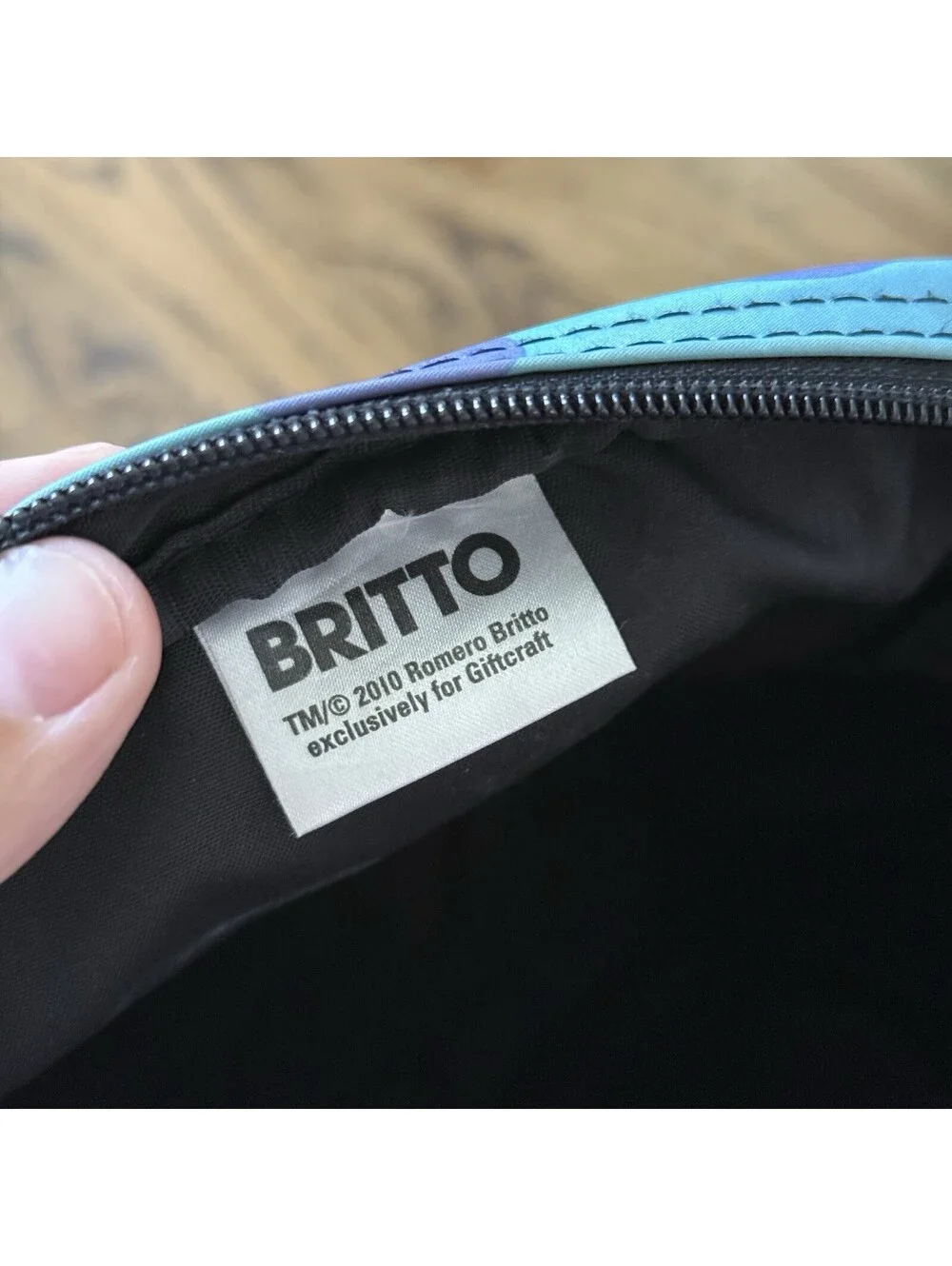 Britto Romero Britto Giftcraft Colorful Art Backpack Book Bag Hearts 2010